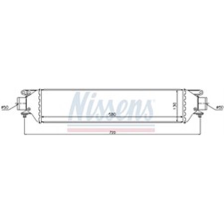 NISSENS 96630 - Intercooler fits: FIAT LINEA 1.4/1.6D 05.07-