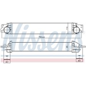 96411 Charge Air Cooler NISSENS - Top1autovaruosad