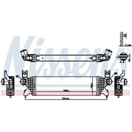 961507 Kompressoriõhu radiaator NISSENS