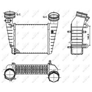 NRF 30147A Vahejahuti sobib: SKODA SUPERB I VW PASSAT B5.5 1.8 11.00 03.08