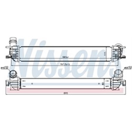 96502 Charge Air Cooler NISSENS