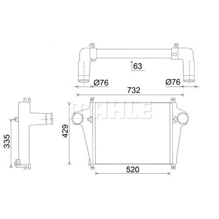 CI 623 000S Ahtoilman Jäähdytin MAHLE