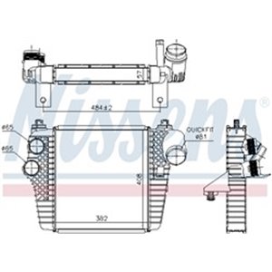 961203 Charge Air Cooler NISSENS - Top1autovaruosad