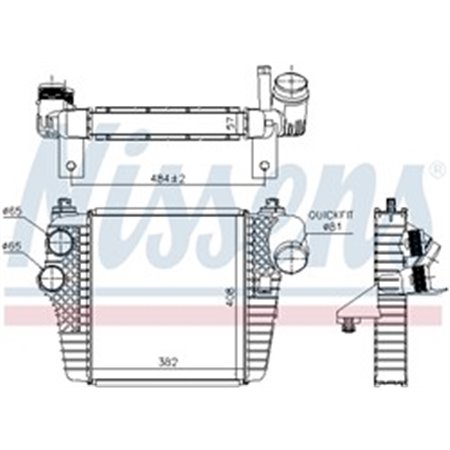 961203 Charge Air Cooler NISSENS