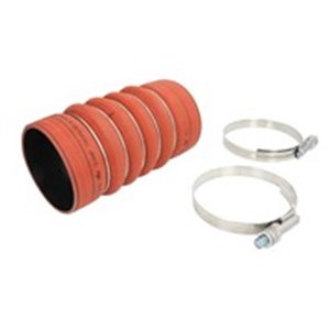 FE39106 Intercooler hose (intake side, 100mm/108mmx200mm, red, with clamp