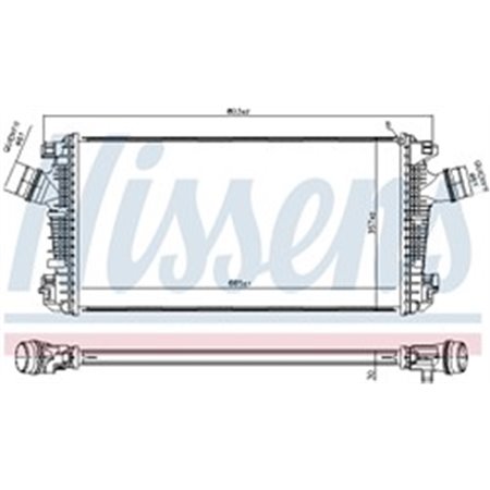 961543 Charge Air Cooler NISSENS