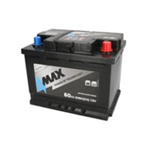 BAT60/540R/4MAX Battery 4MAX 12V 60Ah/540A (R+ standard terminal) 242x175x190 B13