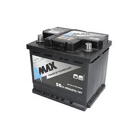 BAT50/470R/4MAX Batteri 4MAX 12V 50Ah/470A (R+ standardpol) 210x175x190 B13