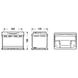 EB620 Starter Battery EXIDE - Top1autovaruosad