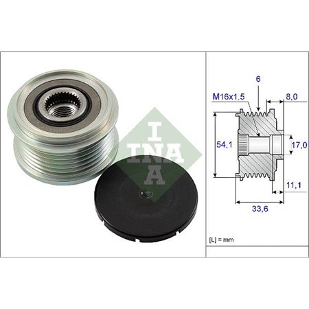 535 0059 10 Generator Frihjulskoppling Schaeffler INA