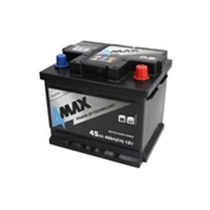 BAT45/450R/4MAX Battery 4MAX 12V 45Ah/450A (R+ standard terminal) 207x175x175 B13