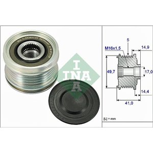 535 0101 10 Alternator pulley fits: MERCEDES A (W168), A (W169), B SPORTS TOU