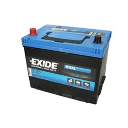 ER350 Batteri EXIDE 12V 80Ah/510A DUAL MARINE/RV (L+ standardterminal)