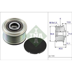 535 0102 10 Generator Frihjulskoppling Schaeffler INA - Top1autovaruosad