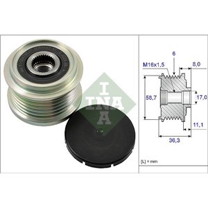 535 0160 10 Generator Frihjulskoppling Schaeffler INA - Top1autovaruosad