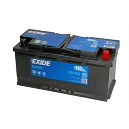 EB1100 Batteri EXIDE 12V 110Ah/850A EXCELL (R+ standardterminal) 392x17