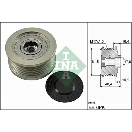 535 0115 10 Generator Frihjulskoppling Schaeffler INA