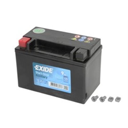 EK091 Batteri EXIDE 12V 9Ah/120A AGM EXTRA (L+ motorcykelterminal