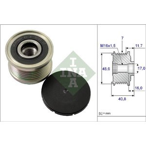 535 0080 10 Alternator pulley fits: MERCEDES CITAN (MPV), CITAN/MINIVAN (W415