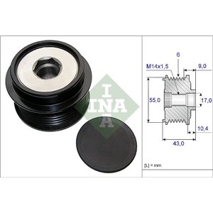 535 0208 10 Механизм свободного хода генератора Schaeffler INA - Top1autovaruosad