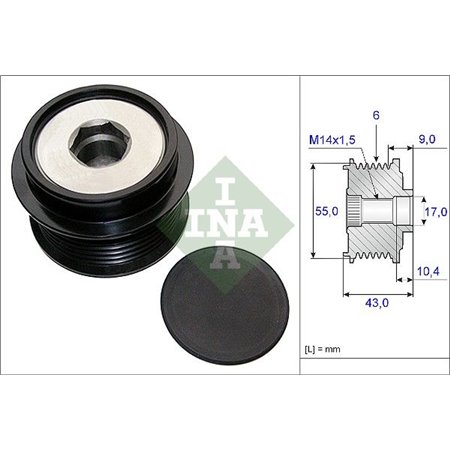 535 0208 10 Laturin Vapaakytkin Schaeffler INA