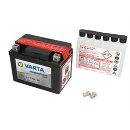 YT4L-BS VARTA FUN Batteri AGM/Torrladdat med syra/Start (begränsad försäljning till nackdelar