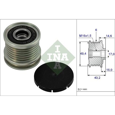 535 0001 10 Generator Frihjulskoppling Schaeffler INA