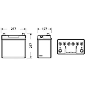 EB454 Starter Battery EXIDE - Top1autovaruosad