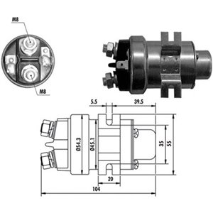 940113050018 Solenoidikytkin, käynnistin MAGNETI MARELLI - Top1autovaruosad