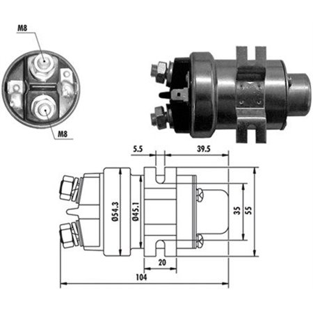 940113050018 Solenoid Switch, starter MAGNETI MARELLI