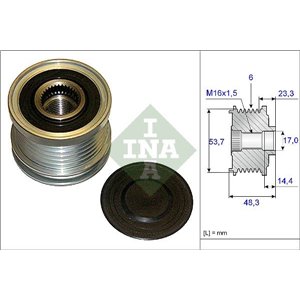 535 0204 10 Generaatori rihmaratas sobib: OPEL ASTRA J, ASTRA J GTC, INSIGNIA