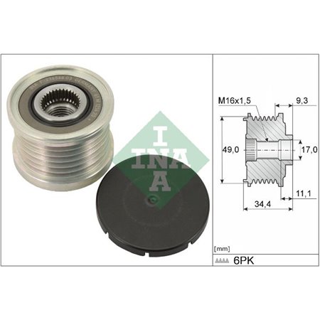 535 0075 10 Laturin Vapaakytkin Schaeffler INA