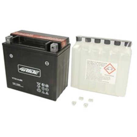 YTX14-BS 4RIDE Batteri AGM/Torrladdat med syra/Start (begränsad försäljning till nackdelar