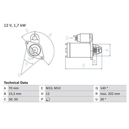 0 986 025 940 Starter BOSCH