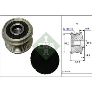 535 0216 10 Alternator pulley fits: HYUNDAI GRAND SANTA FÉ, I30, I40 I CW, IX