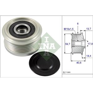 535 0228 10 Alternator pulley fits: CHEVROLET CRUZE, TRAX; OPEL ASTRA J, ASTR