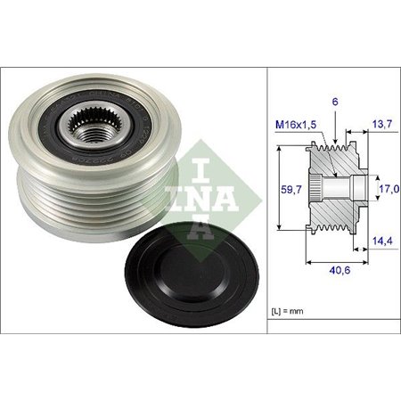 535 0228 10 Generator Frihjulskoppling Schaeffler INA