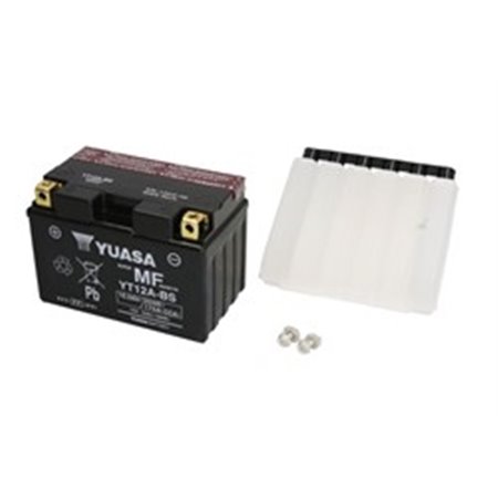 YT12A-BS YUASA Batteri AGM/Torrladdat med syra/Start (begränsad försäljning till nackdelar