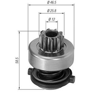 940113020138 Starter freewheel gear fits: MERCEDES 124 (C124), 124 T MODEL (S1