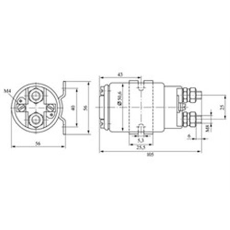 0 333 009 004 Relay, main current BOSCH