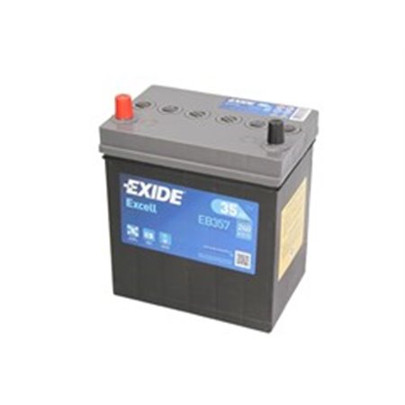 EB357 Batteri EXIDE 12V 35Ah/240A EXCELL (L+ jis) 187x127x220 B0 (start