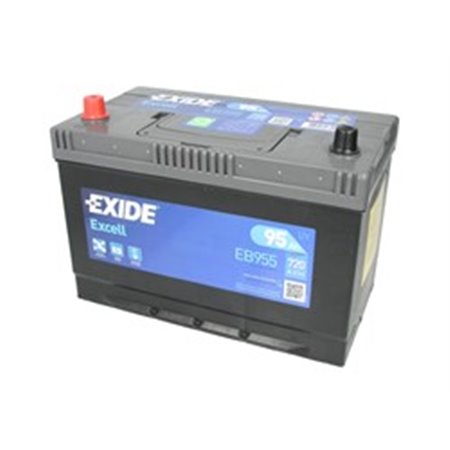 EB955 Batteri EXIDE 12V 95Ah/760A EXCELL (L+ sv) 306x173x222 Koreansk B1