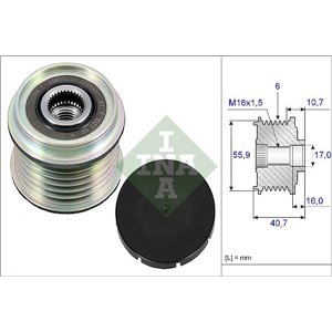 535 0028 10 Generaatori rihmaratas sobib: VOLVO S40 I, V40 MITSUBISHI CARISM