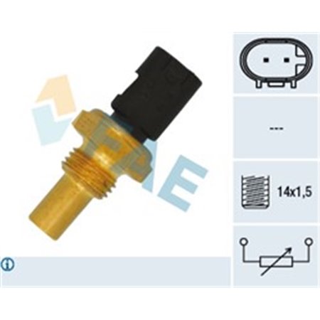 FAE33035 Coolant temperature sensor (number of pins: 2, wrench size: 19mm,