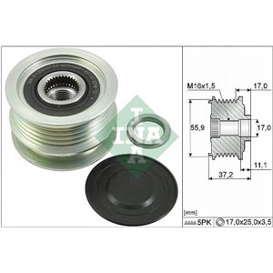 535 0116 10 Alternator pulley fits: NISSAN MICRA III; RENAULT CLIO II, GRAND 