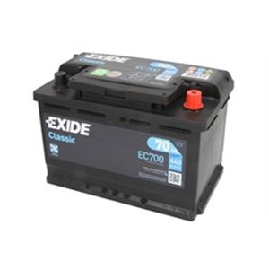 EC700 Battery EXIDE 12V 70Ah 640A CLASSIC - Top1autovaruosad