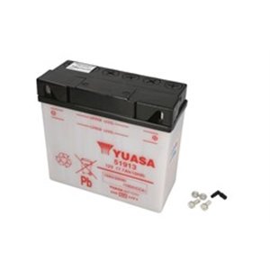 51913 YUASA Battery Acid/Starting YUASA 12V 19Ah 100A R+ Maintenance 186x82x1