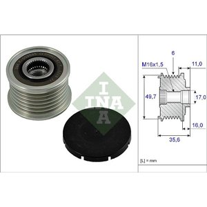 535 0016 10 Alternator pulley fits: MERCEDES C (CL203), C T MODEL (S203), C (
