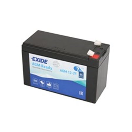 AGM12-7F EXIDE Battery AGM/Starting EXIDE 12V 7Ah 85A Maintenance free 150x65x10