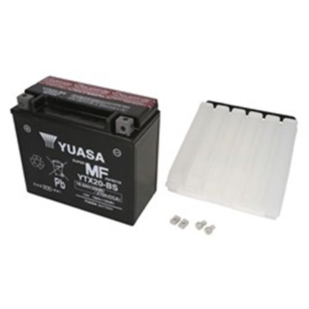YTX20-BS YUASA Batteri AGM/Torrladdat med syra/Start (begränsad försäljning till nackdelar